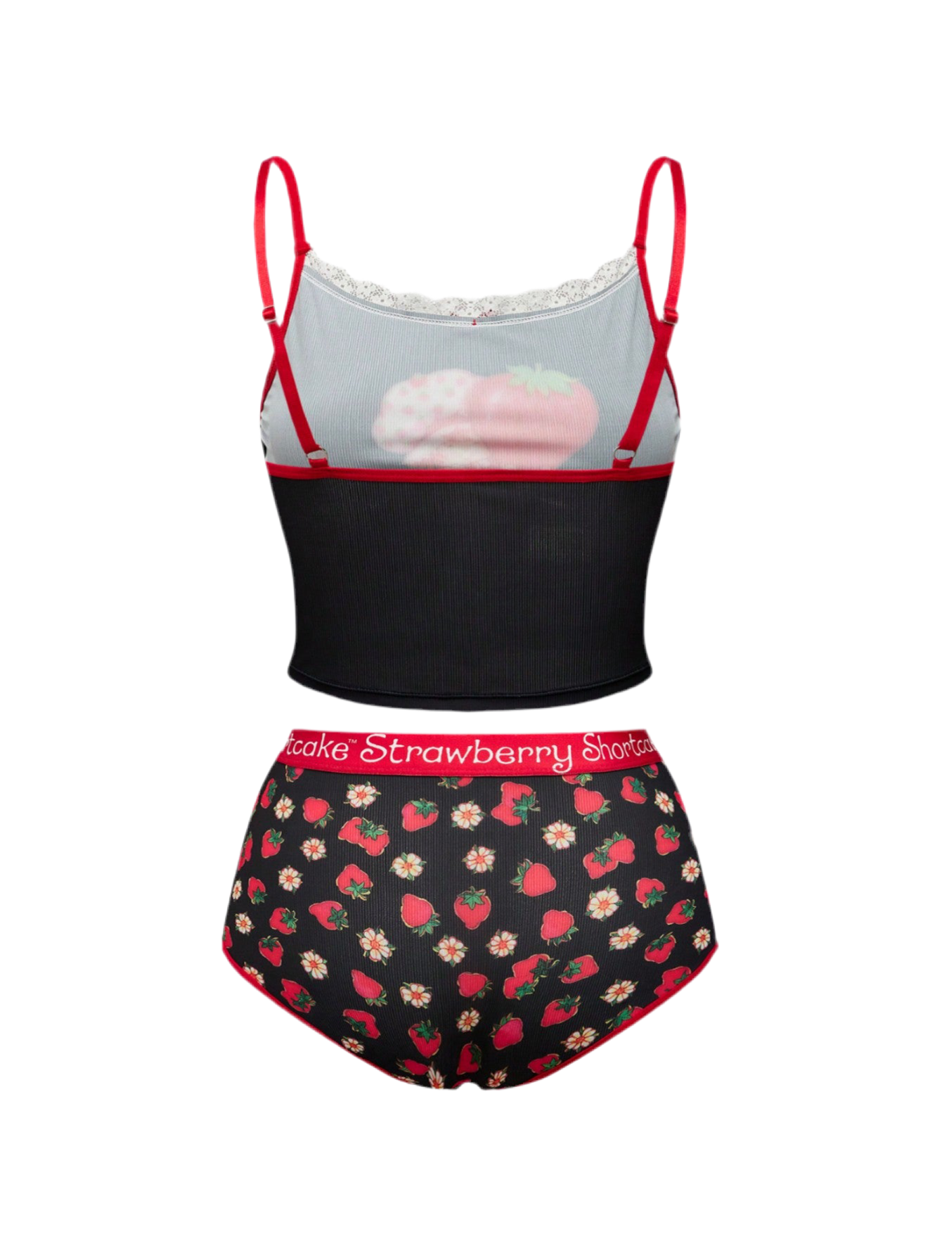 Back view of Alluringly Lush loungewear set displaying full coverage and comfortable fit