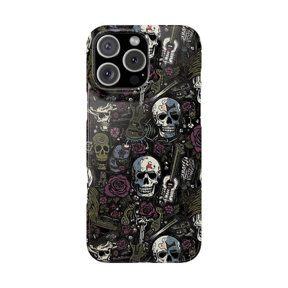 Funda para teléfono morada Rock N Rose