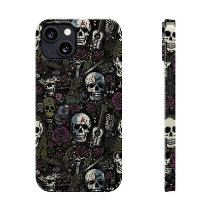 Funda para teléfono morada Rock N Rose