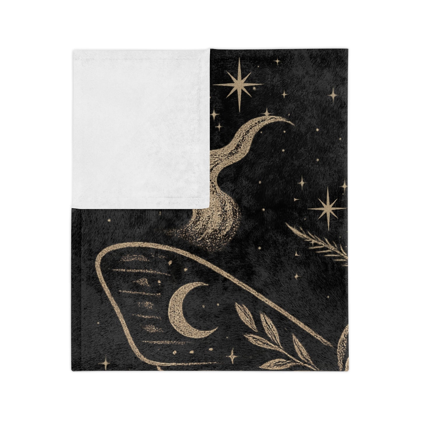 Ghost Moth Dreams Velveteen Blanket