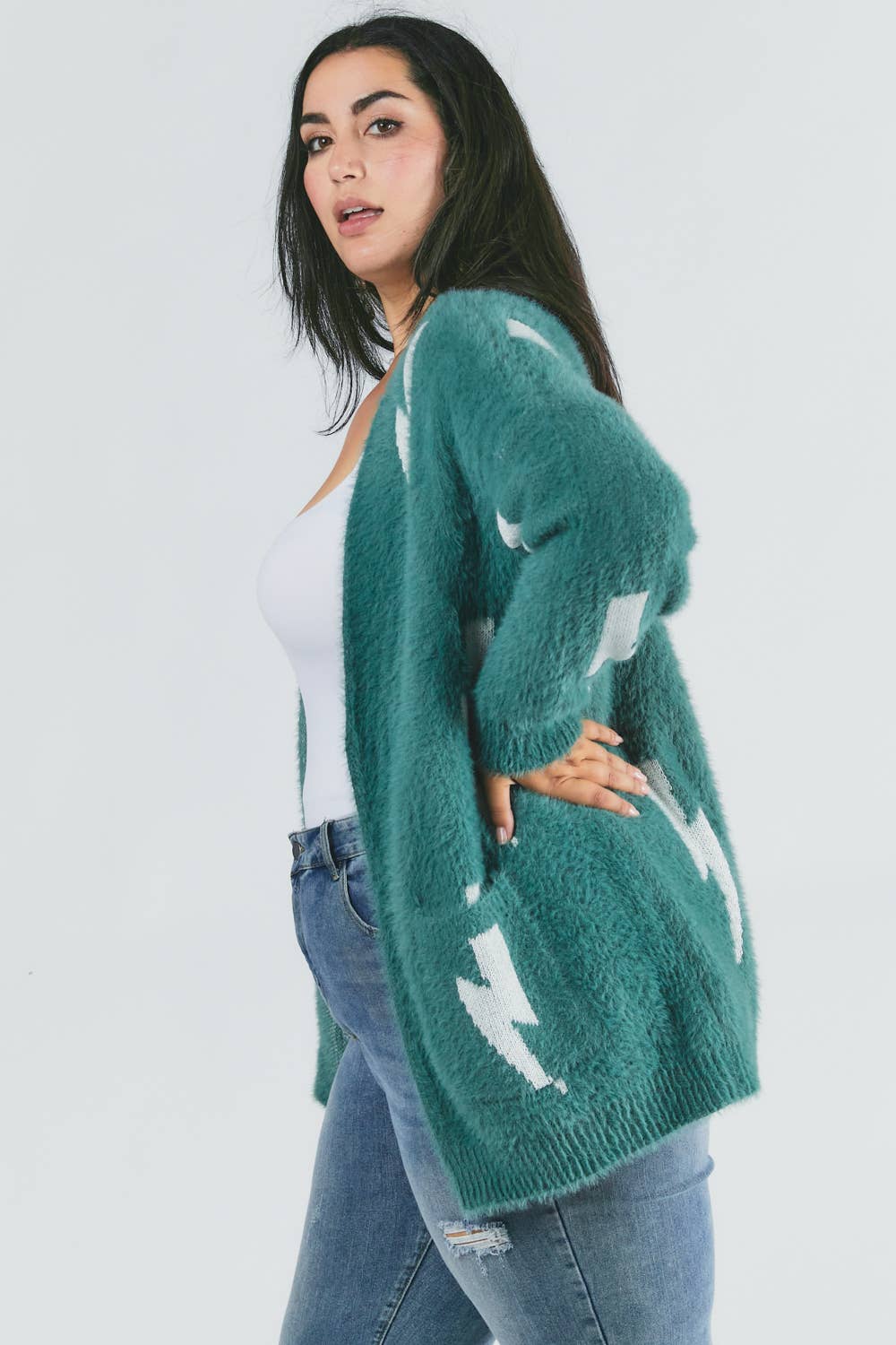 Ashveil Printed Longline Cardigan