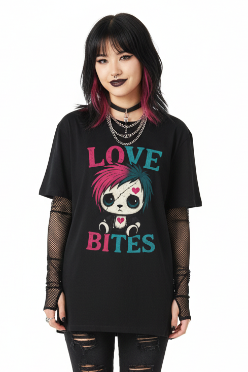 Love Bites Graphic Vampire Tee