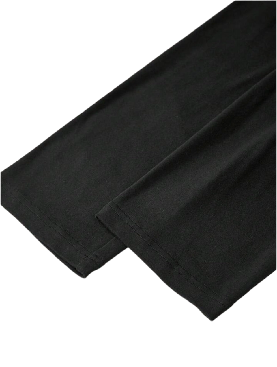 Off-shoulder black sweatshirt with white skull-and-tree design
