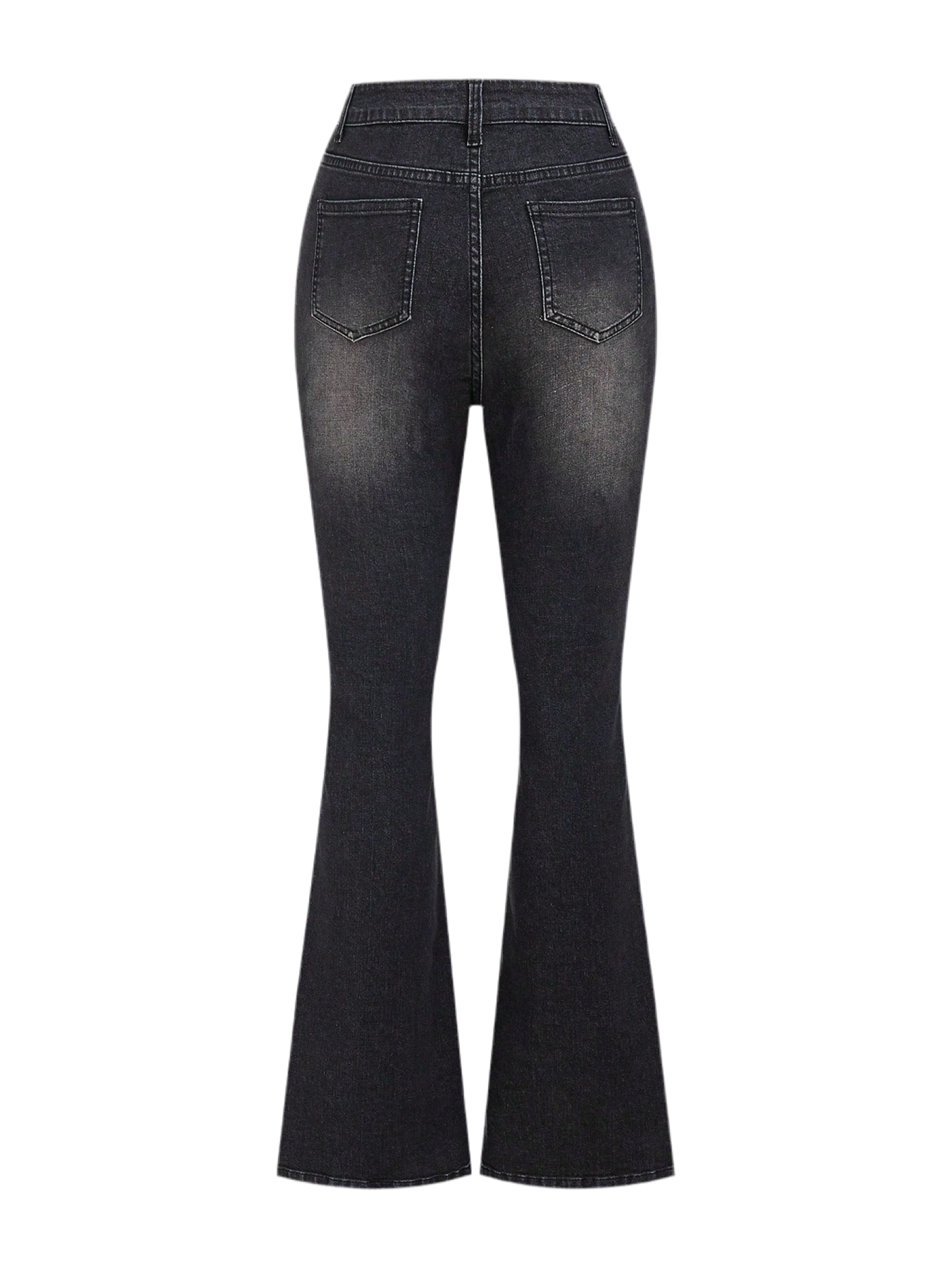 Alluringly Lush Women's Retro Skeleton & Star Print Denim Jeans