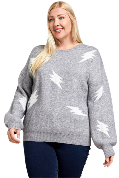 Oversized gothic knit sweater with bold print
Punk rock oversized knit sweater in black and white
Alternative fashion oversized sweater with grunge design
