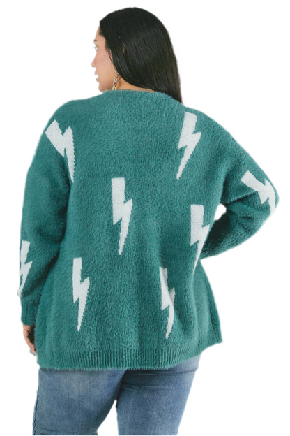 Longline printed gothic cardigan with oversized fit
Grunge-inspired knit cardigan with allover print
Alternative fashion open-front cardigan in gothic style