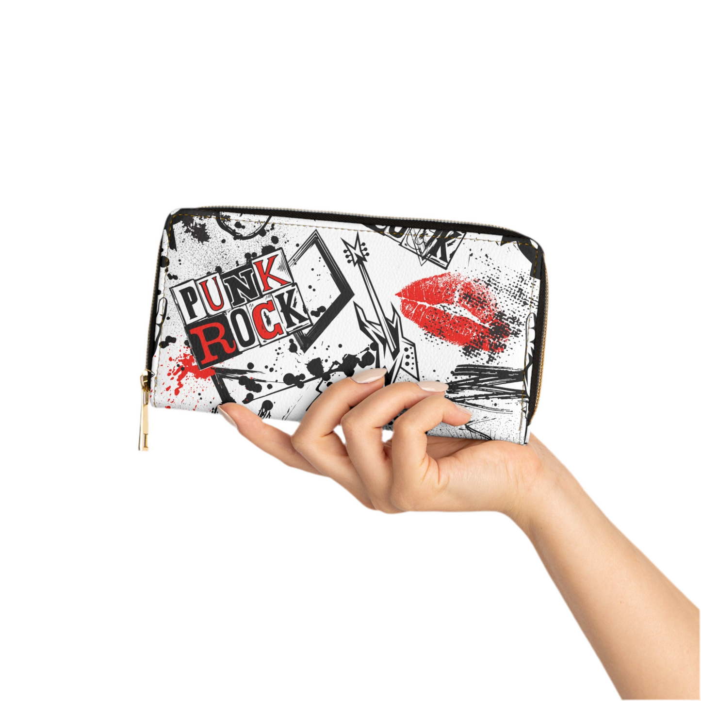 Punk Rock Zipper Wallet