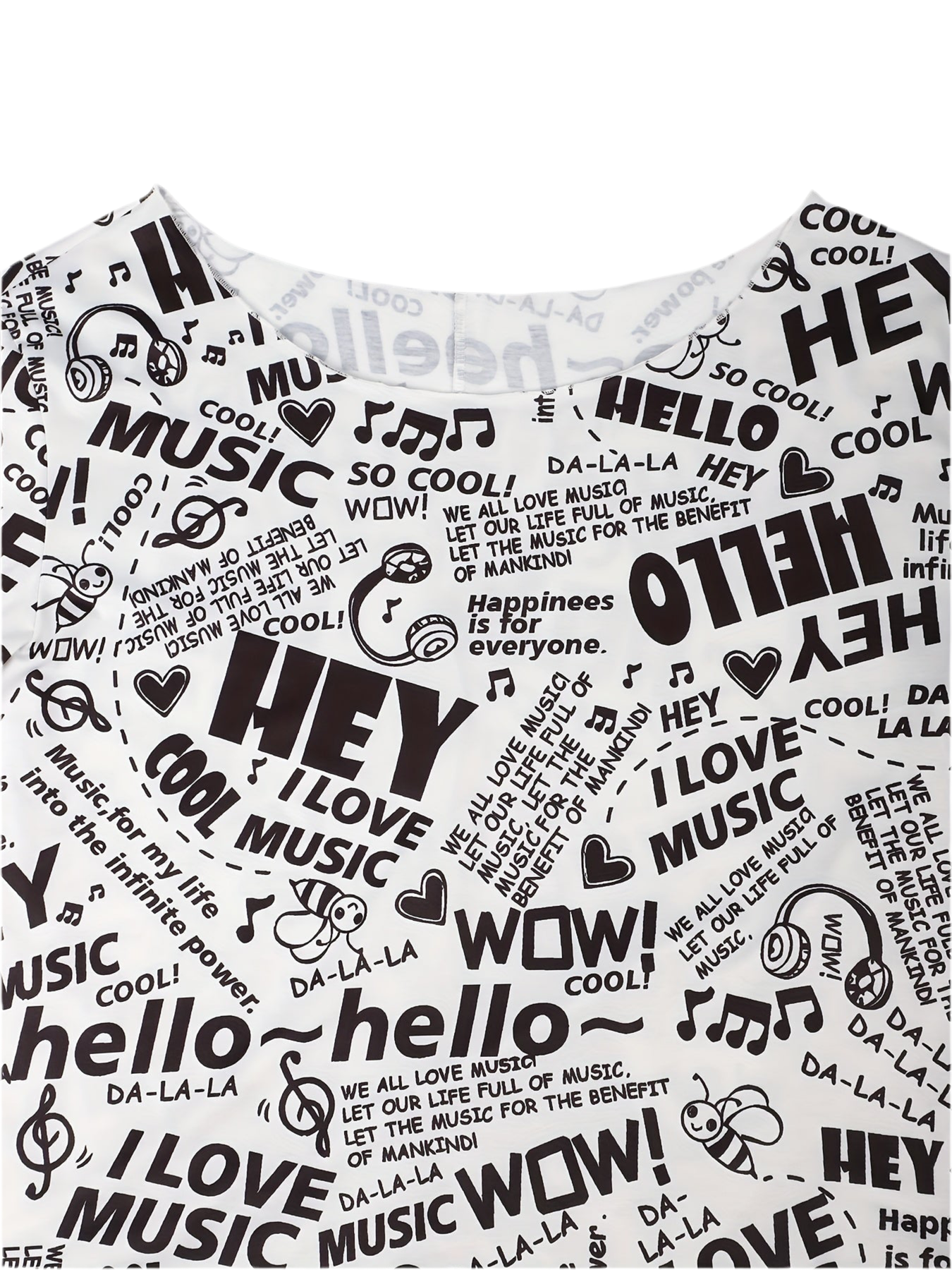 Hello Music gothic graphic t-shirt in black
Alternative fashion punk rock tee with Hello Music design
Edgy gothic band-inspired t-shirt
