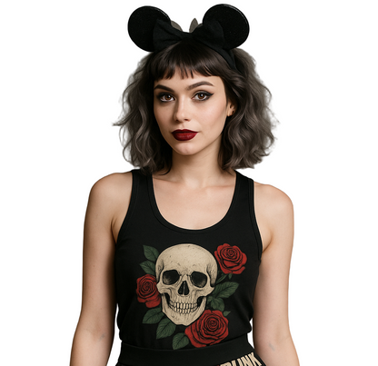 Camiseta sin mangas con gráfico de medianoche espinosa