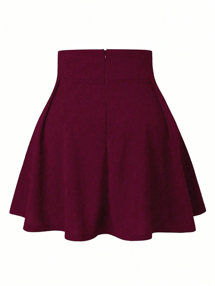 Gothic pleated mini skirt in dark design - alternative fashion featuring sweet-meets-dark style with inclusive sizing S-5XL