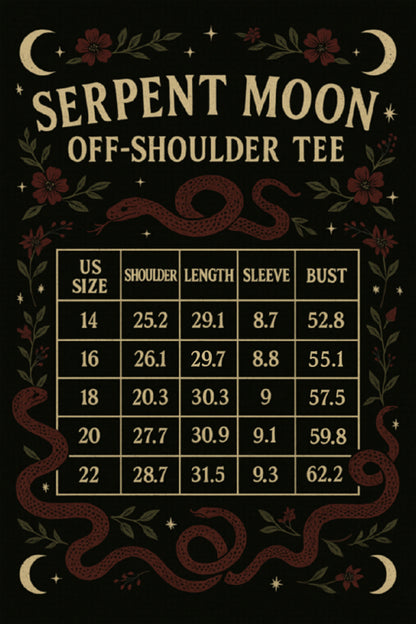 Camiseta con hombros descubiertos Serpent Moon