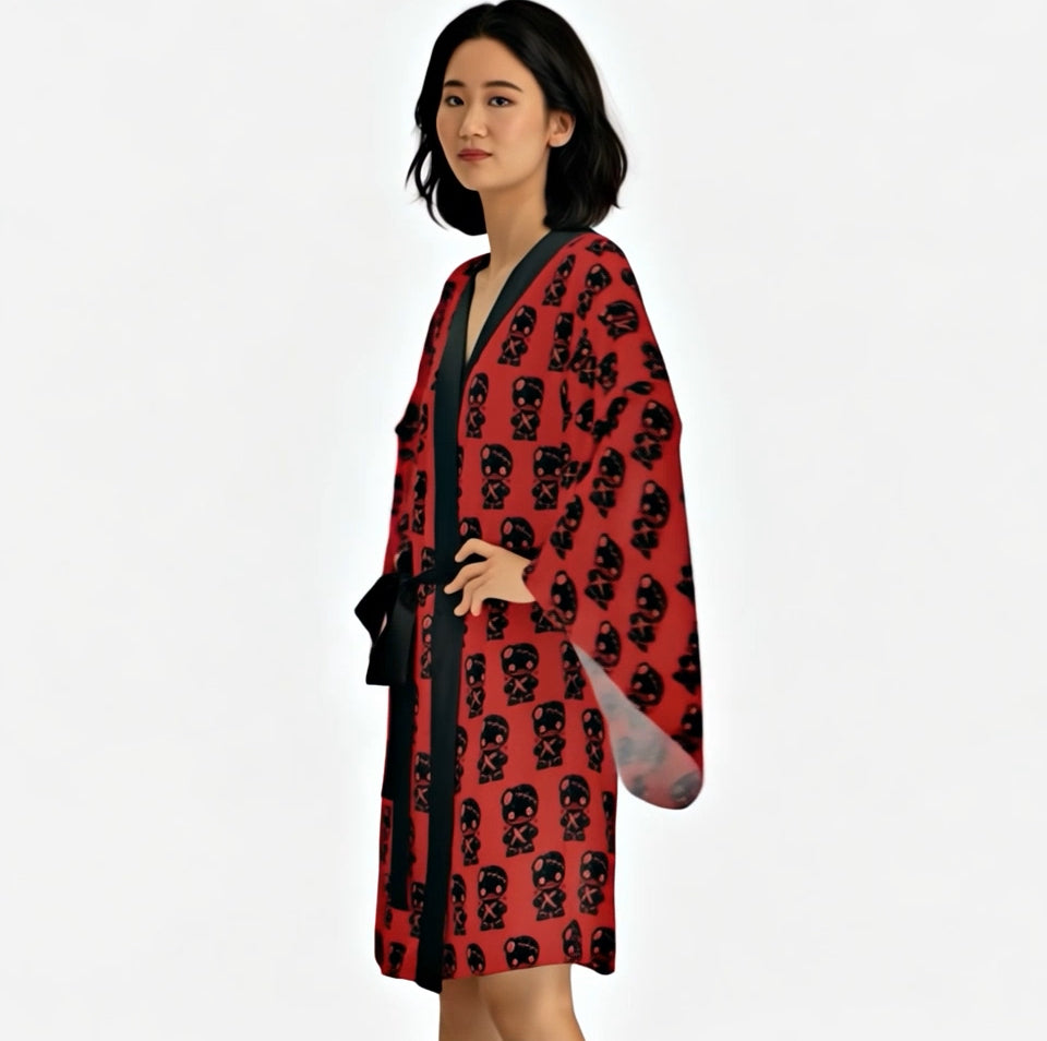 The Rock Collective Little Rebel Voodoo Kimono Robe