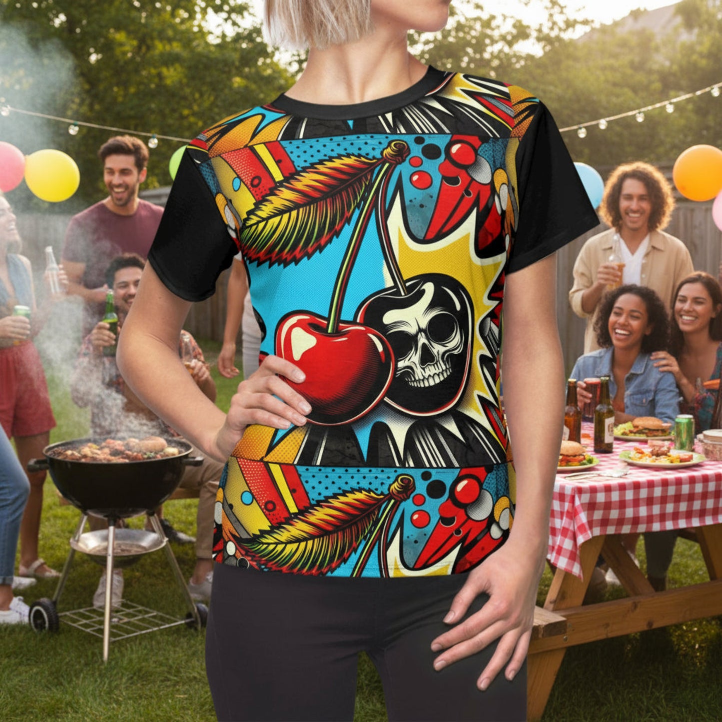 Skull & Cherry Graphic Tee