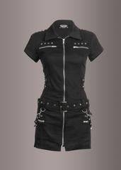 Macabre Heartdrop Goth Mini Dress