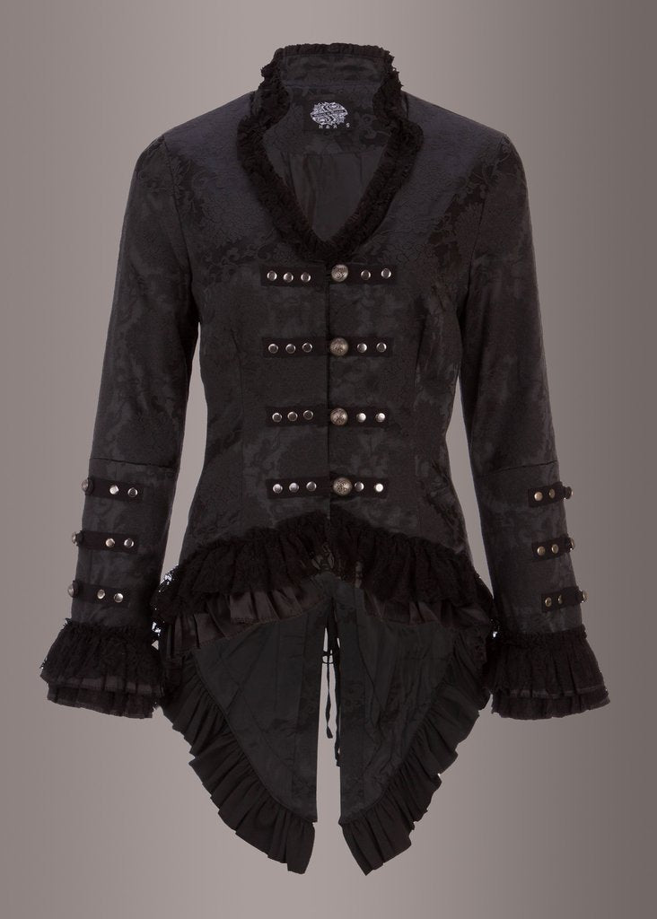Elegant Black Victorian Jacket