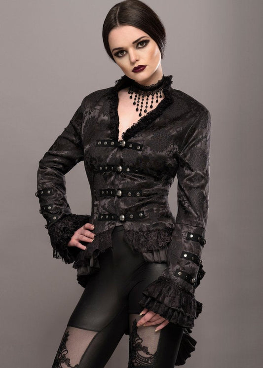 Elegant Black Victorian Jacket