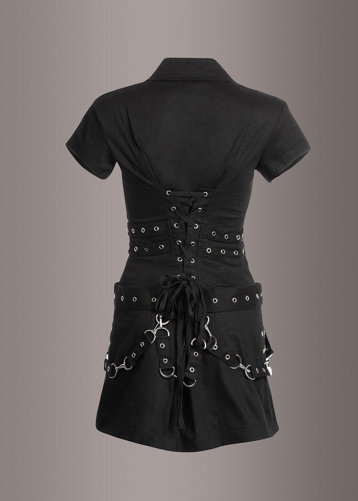 Macabre Heartdrop Goth Mini Dress