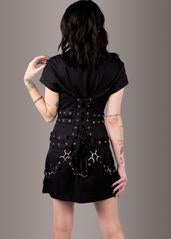 Macabre Heartdrop Goth Mini Dress
