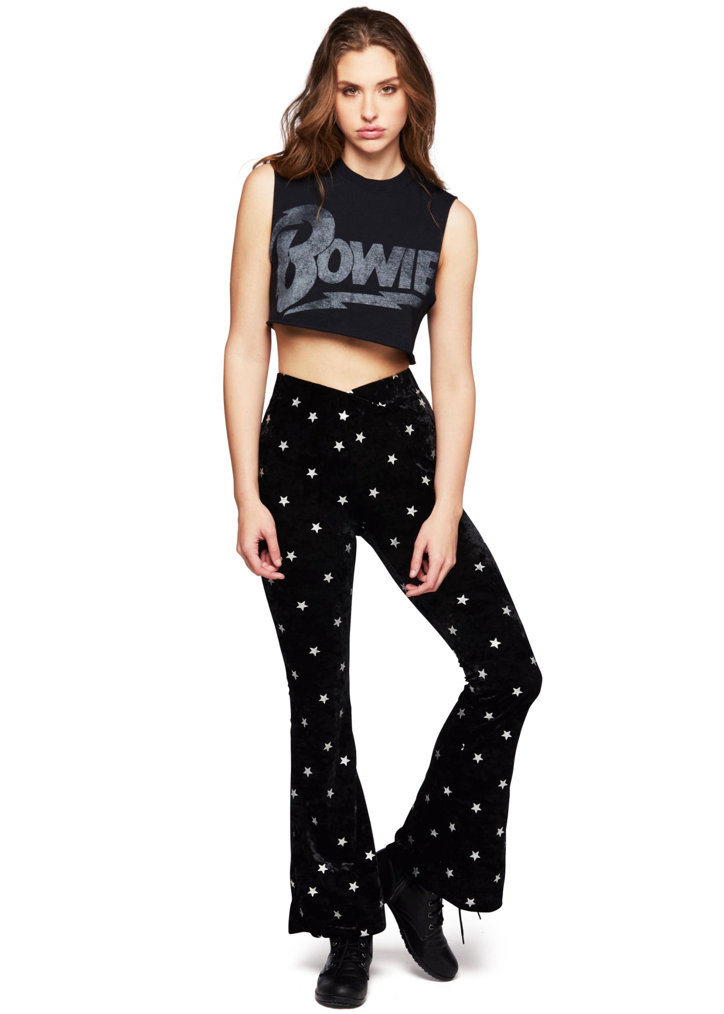 David Bowie Cropped Tee
