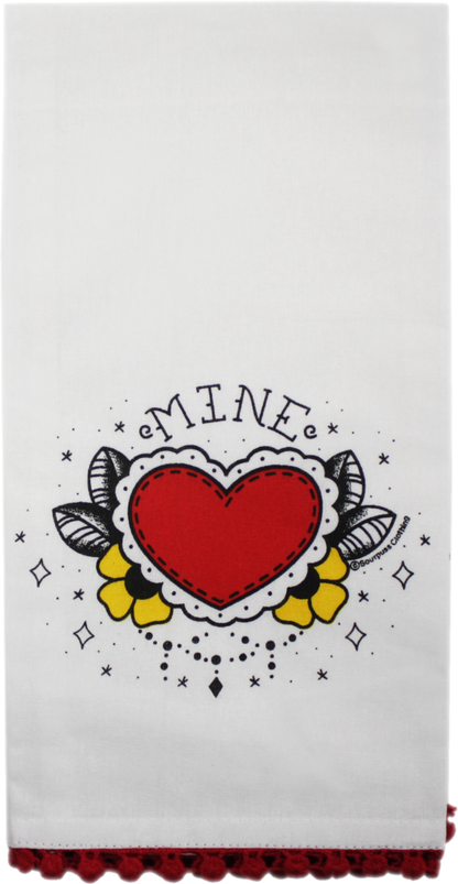 Paño de cocina amargado "Tuyo" y "Mío"