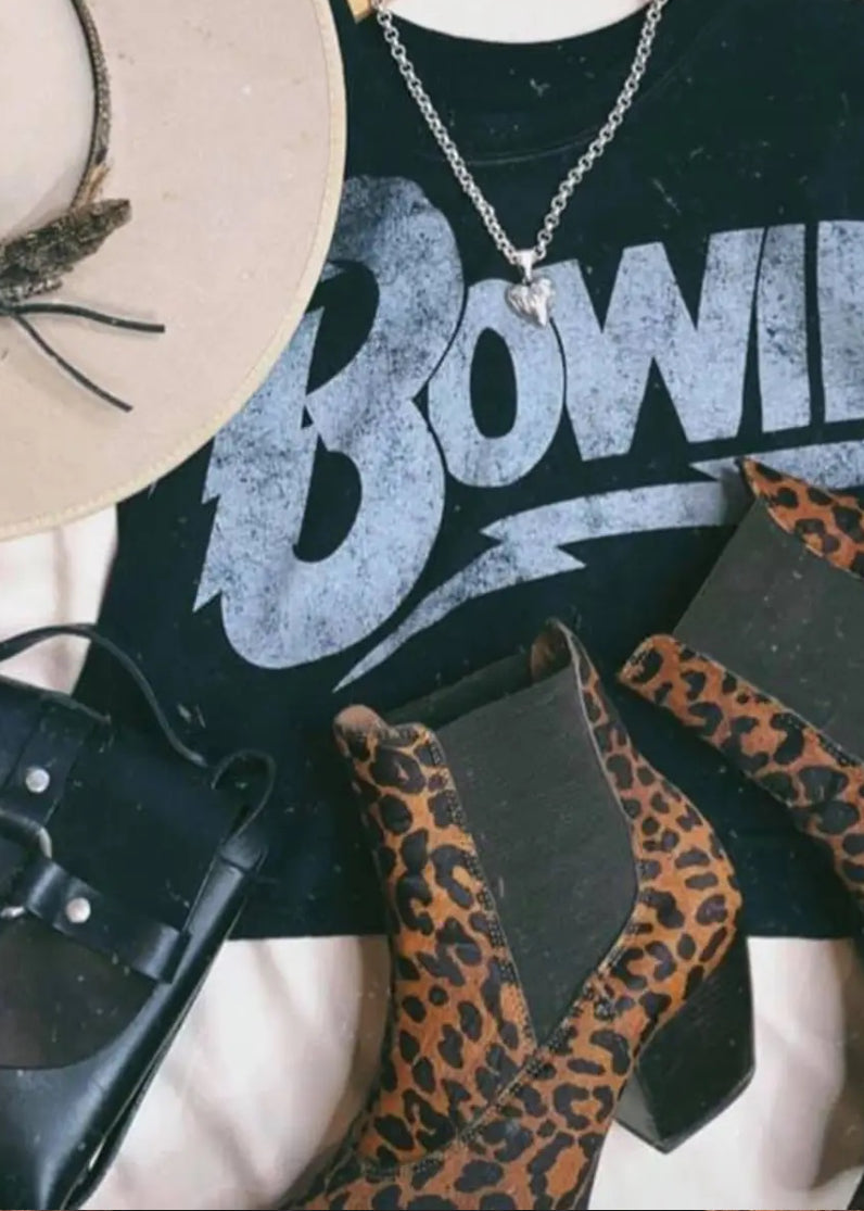 David Bowie Cropped Tee