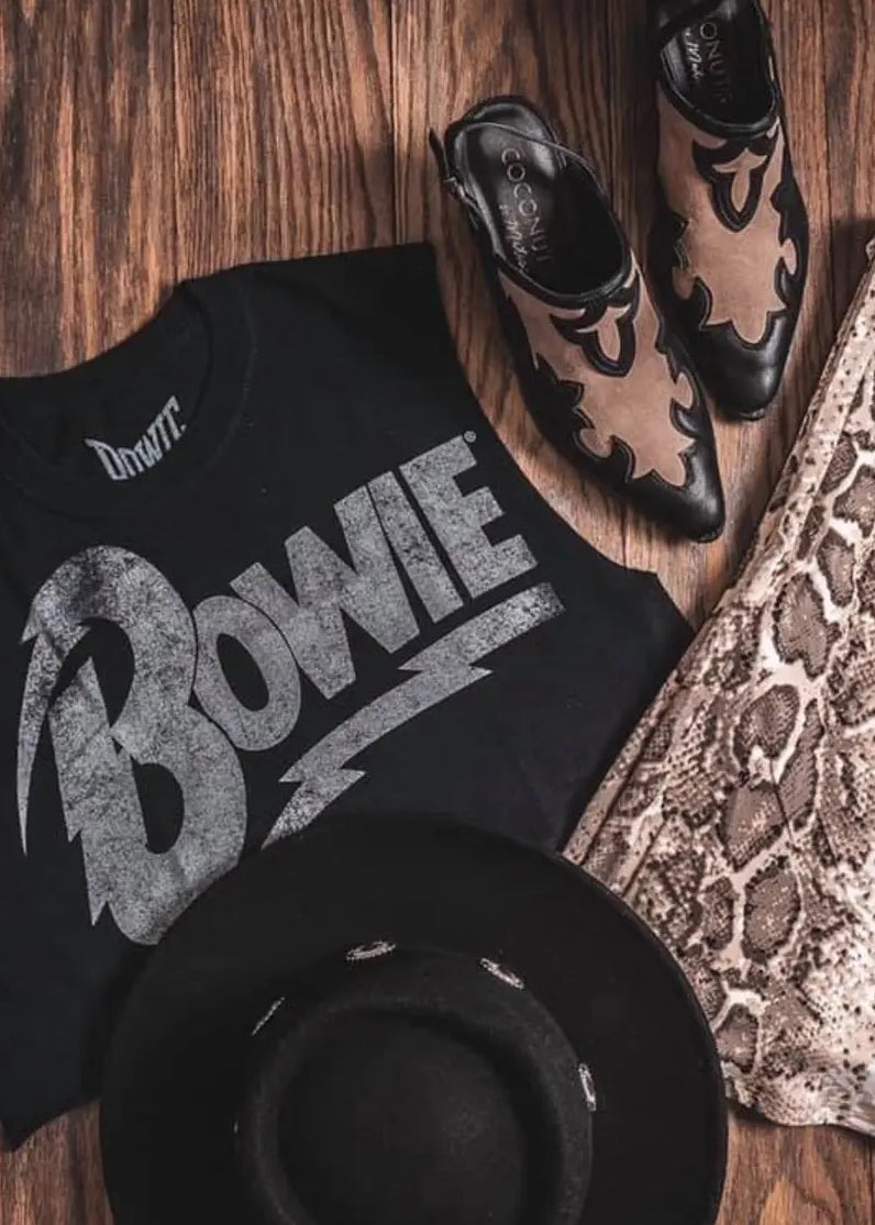 David Bowie Cropped Tee