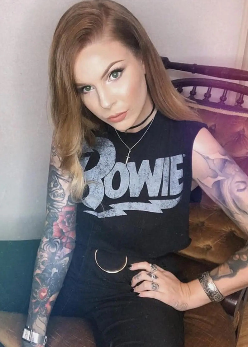 David Bowie Cropped Tee