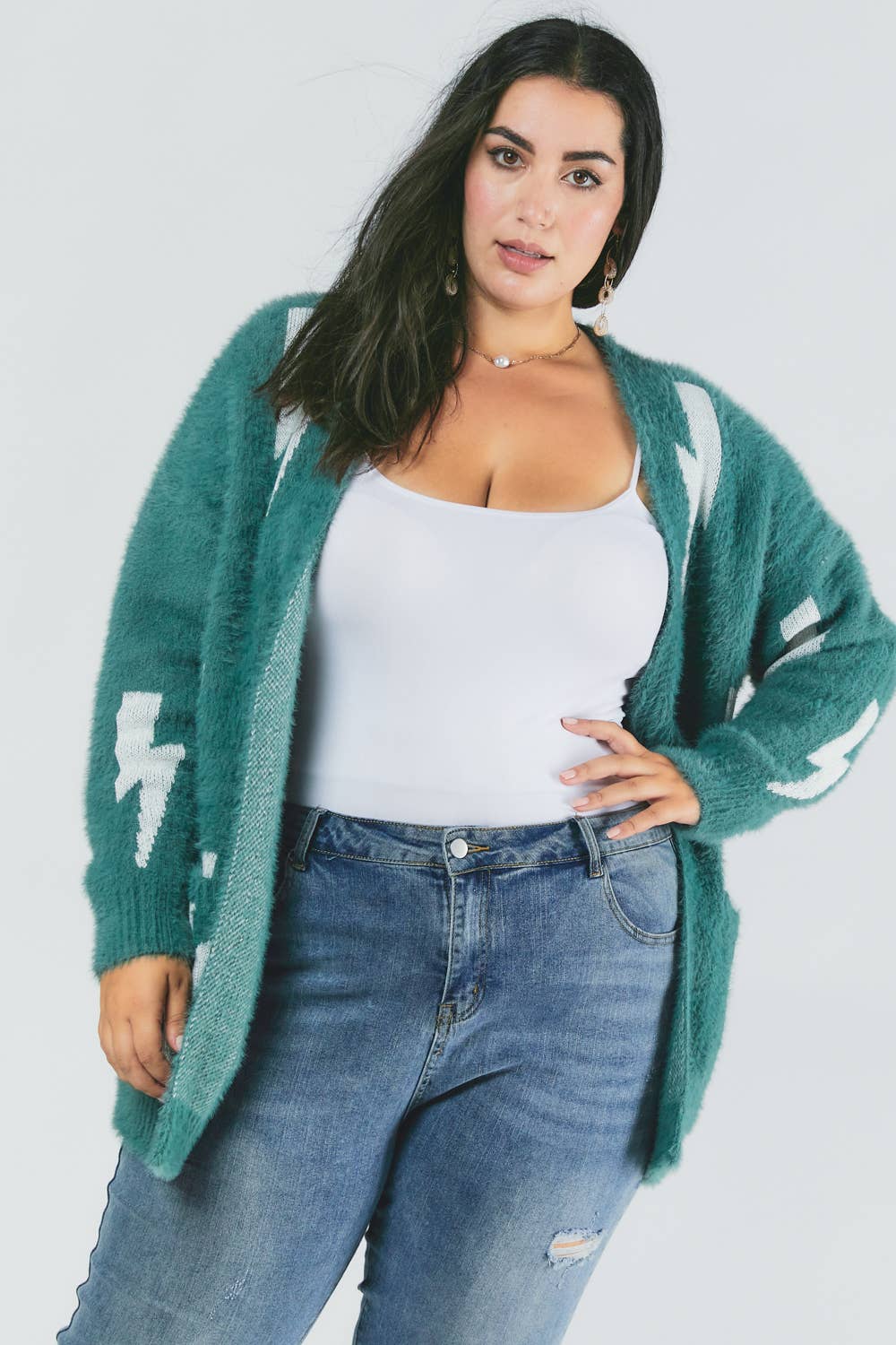 Ashveil Printed Longline Cardigan
