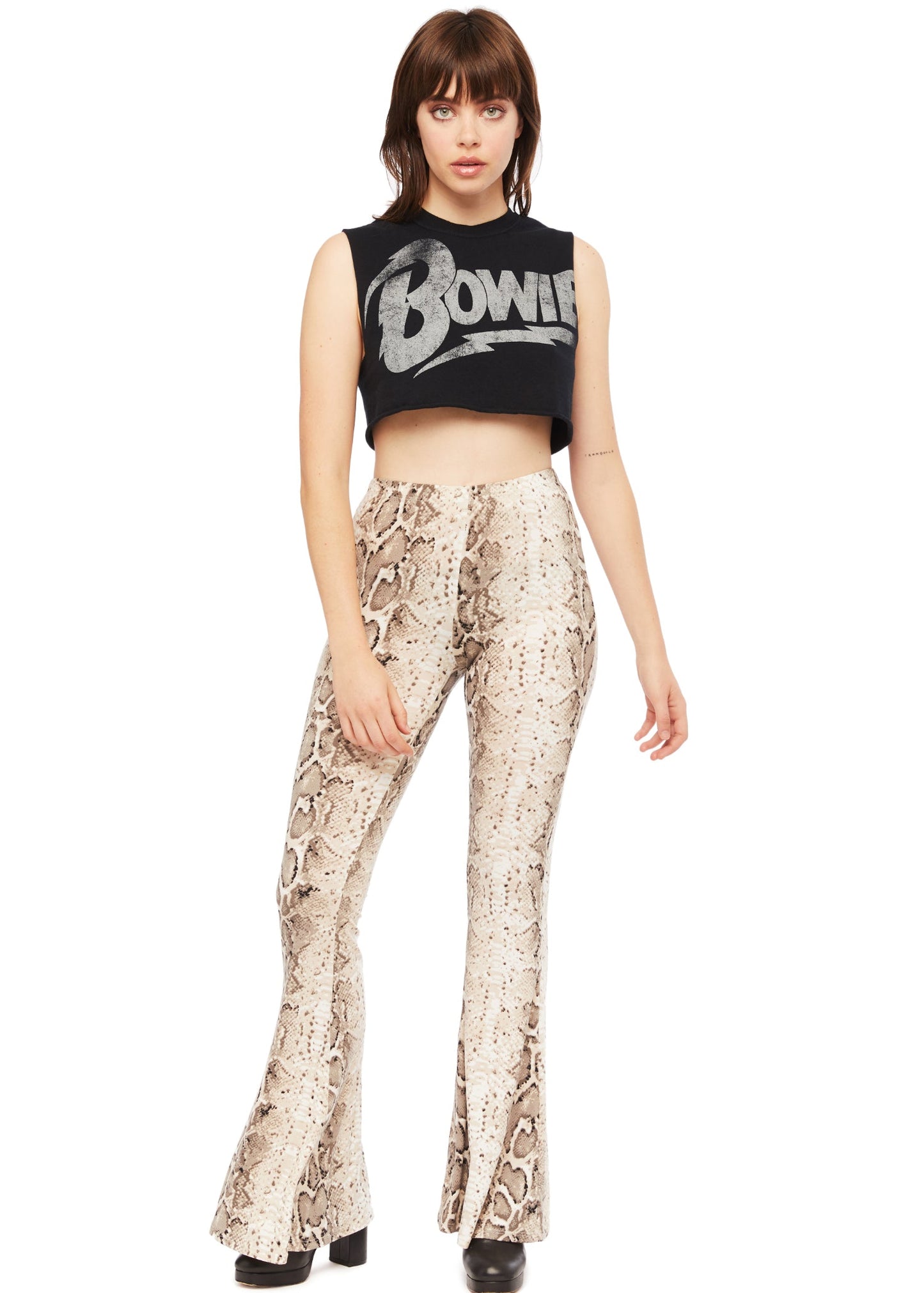 David Bowie Cropped Tee