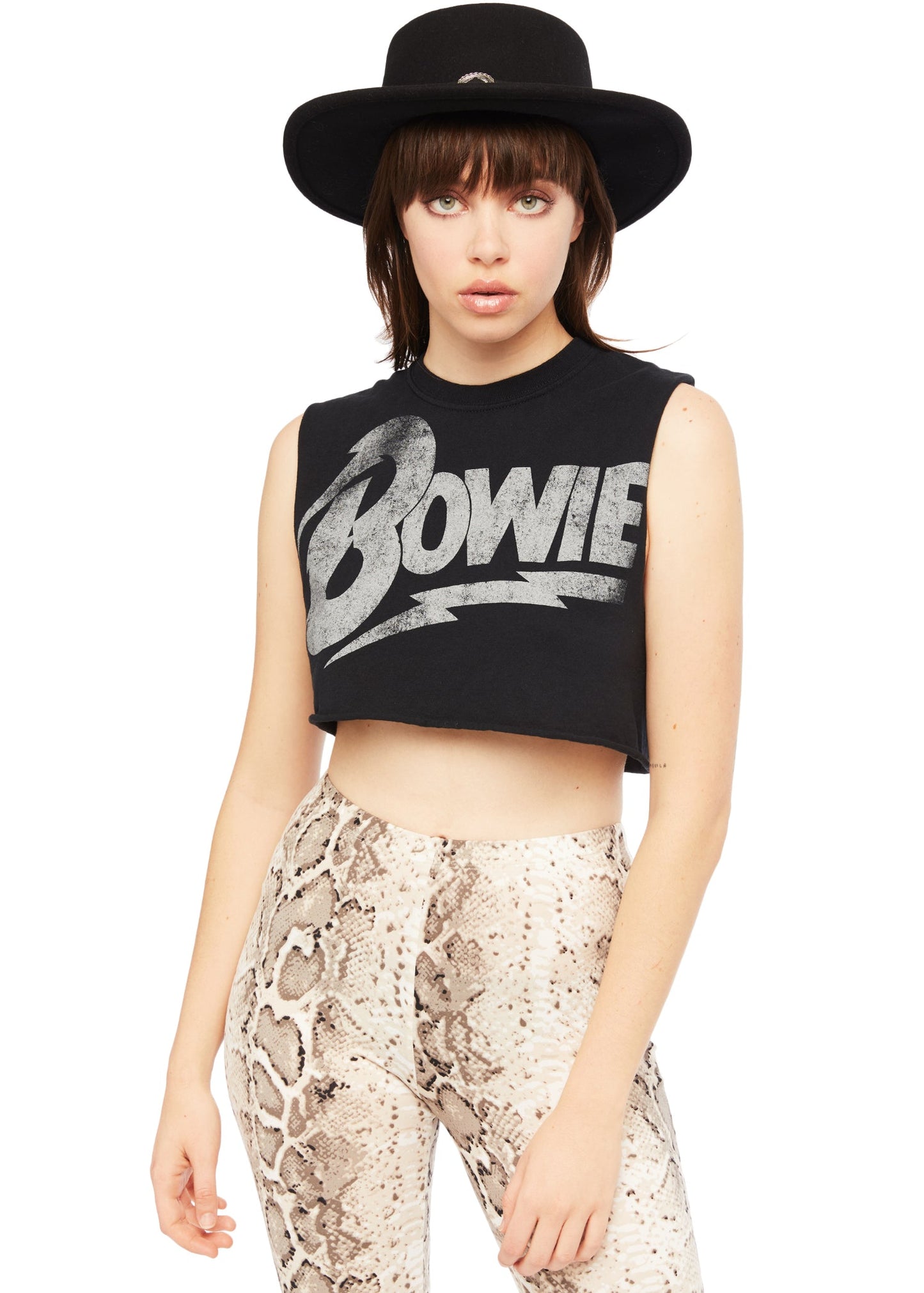 David Bowie Cropped Tee