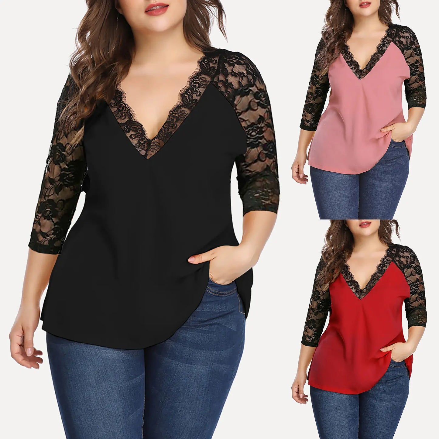 Nightlace gothic lace blouse with long sleeves

Alternative fashion lace top for women

Edgy punk rock lace blouse in black